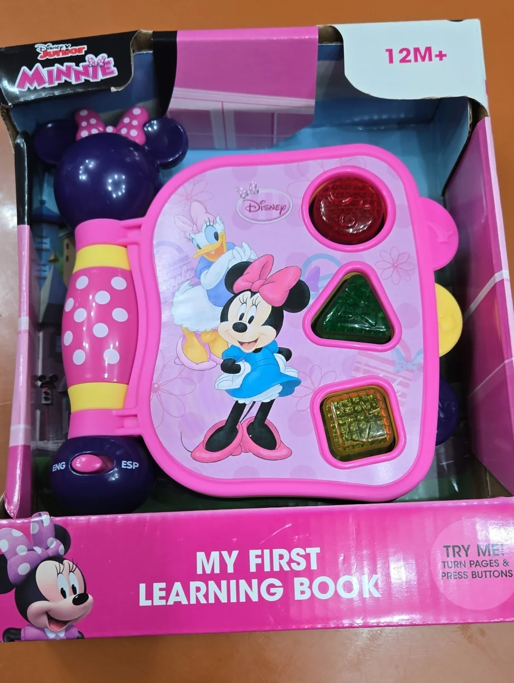 Disney Minnie Interactive Learning Book - Pink, Purple, Yellow, Green